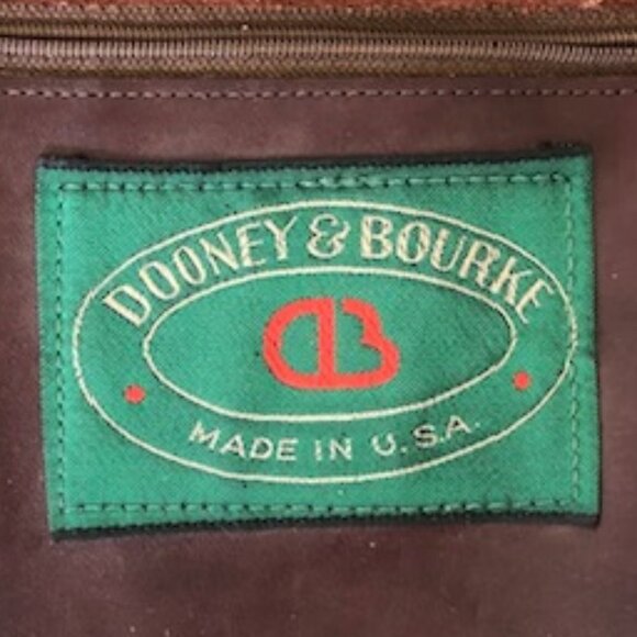 DOONEY & BOURKE Saddlebag Maroon Brown Green Label Shoulder Bag Vintage … - Picture 8 of 17